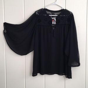 Black Chiffon Batwing Blouse torrid 2